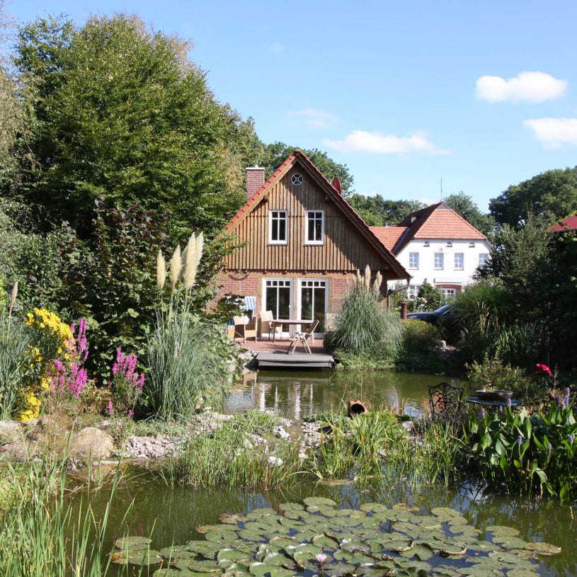 Fachwerkhaus am Teich